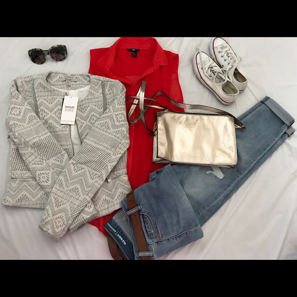 Grey Zara Jacket in a size medium, new with tags